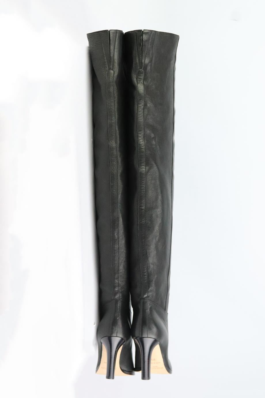 Jimmy Choo Over The Knee Leather Boots 