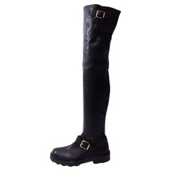 Jimmy Choo Over-the-Knee Leather Boots - EU 40