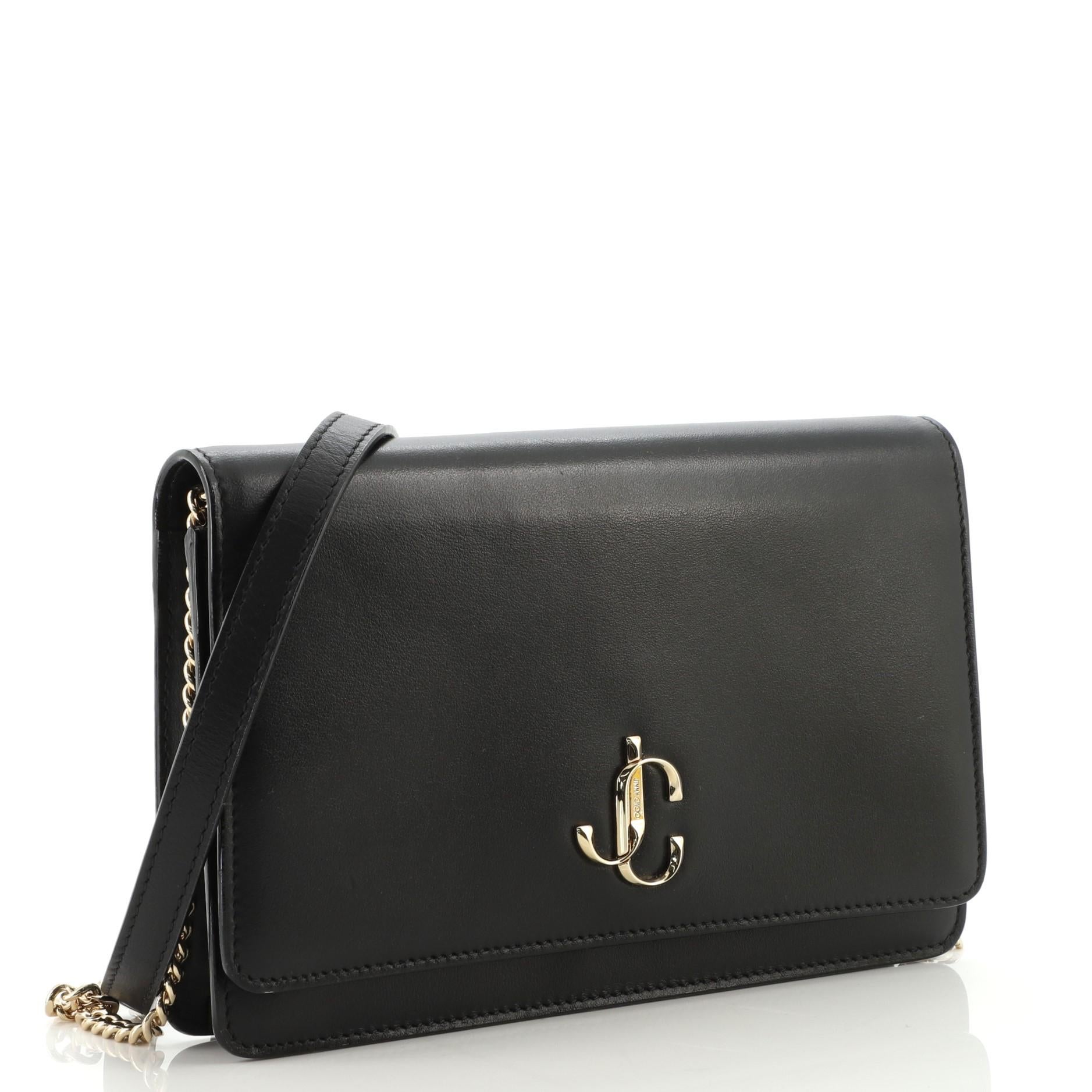 Jimmy Choo Palace Chain Clutch Leather Mini at 1stDibs