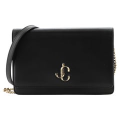 Jimmy Choo Palace Chain Clutch Leather Mini