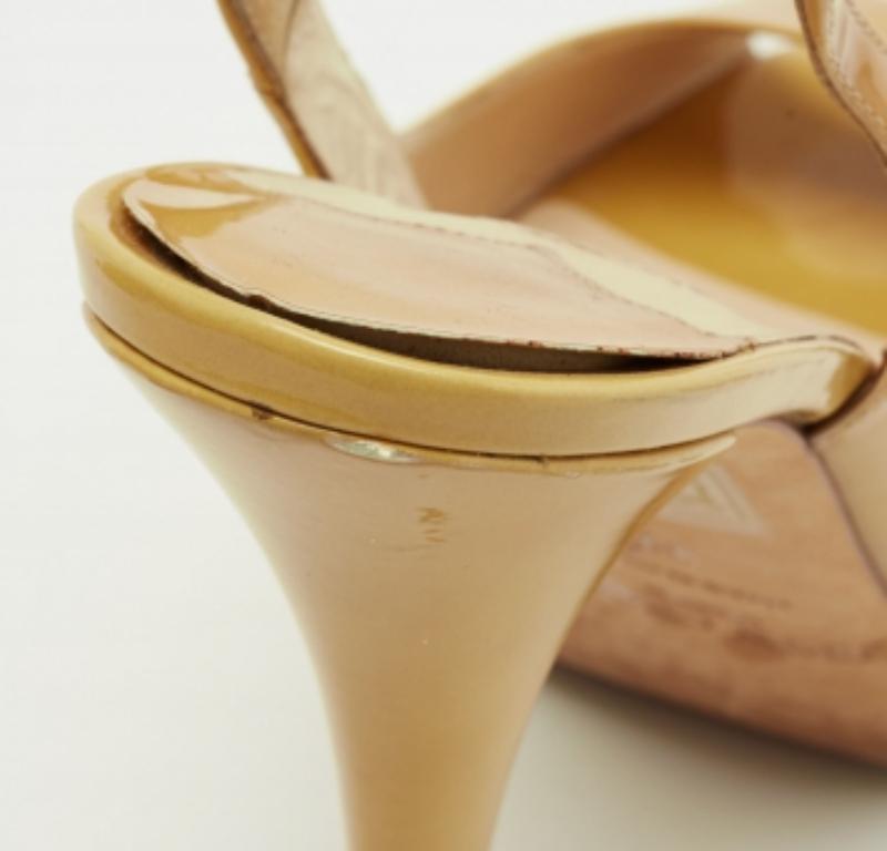 De las mujeres Jimmy Choo Sandalias de charol Nova Peep-Toe Plataforma Slingback Talla 38 en venta
