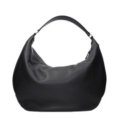Jimmy Choo Pebbled Leather Hobo Bag — Black