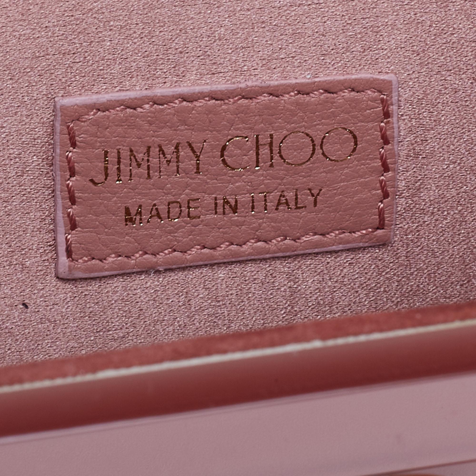 Jimmy Choo Pink Acrylic Sweetie Chain Clutch 4