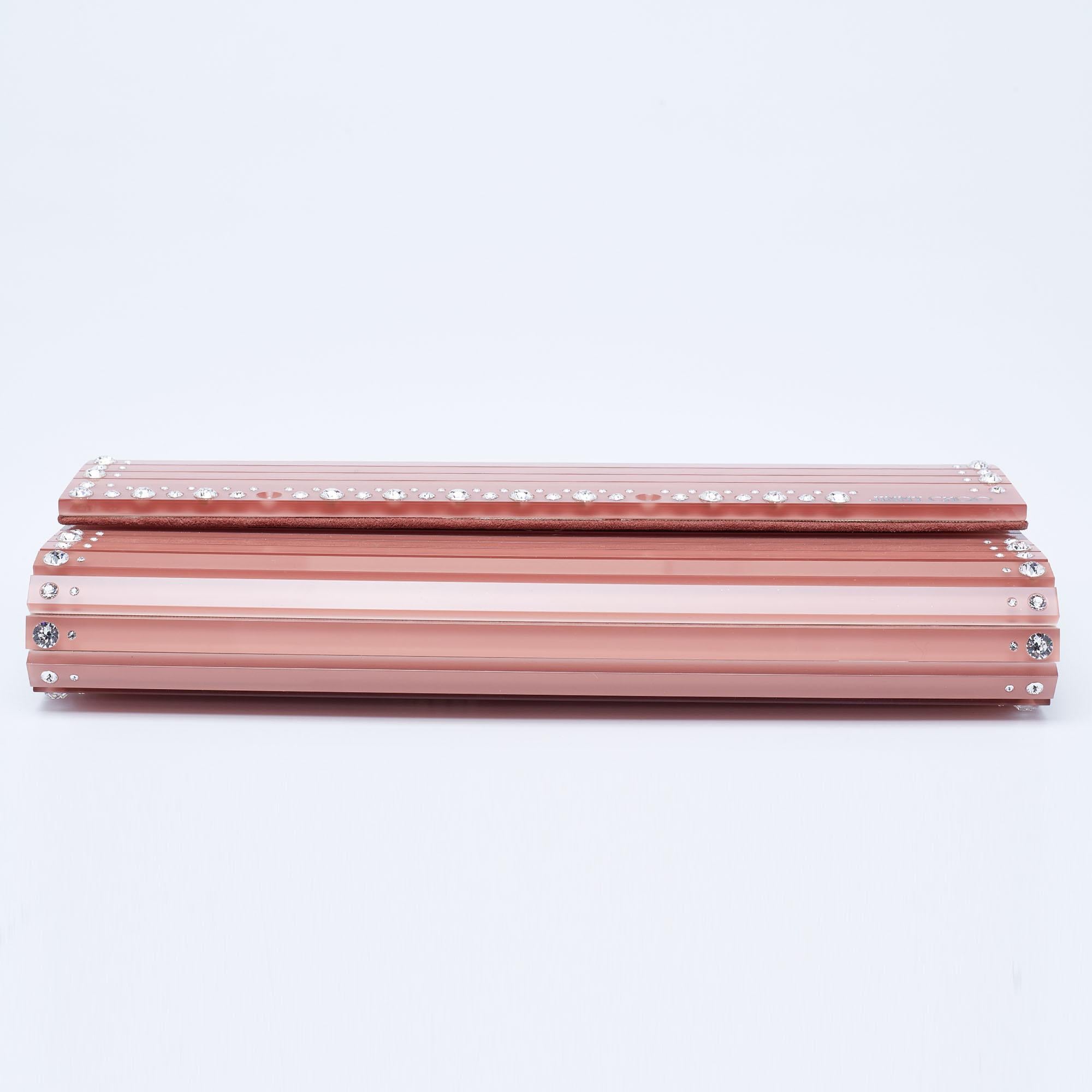 pink acrylic clutch