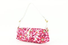 Jimmy Choo Pink Floral Satin Flap Shoulder Bag 2JC113
