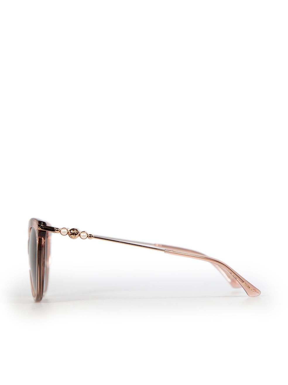 Jimmy Choo Pink Gradient Cat Eye Sunglasses In Good Condition In London, GB