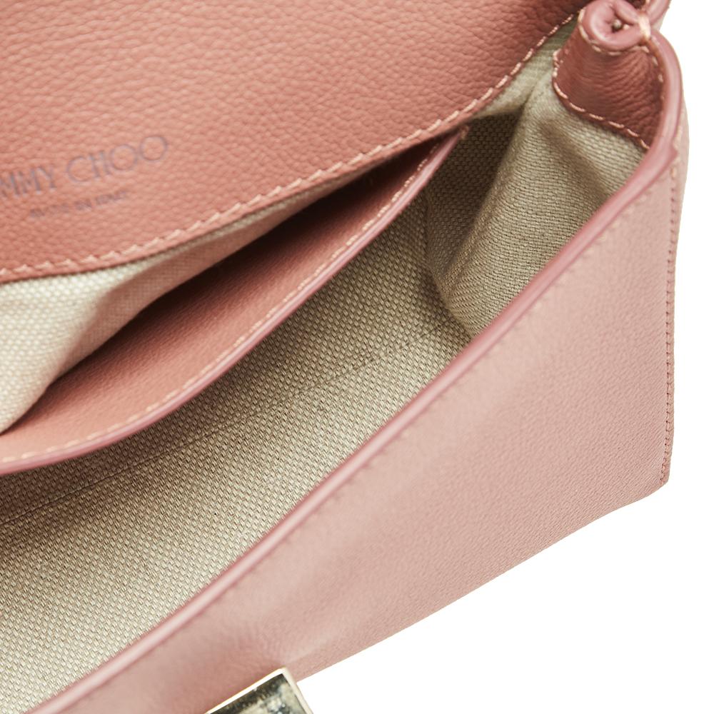 Jimmy Choo Pink Leather XB Marianne Shoulder Bag 3