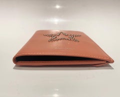 Jimmy Choo Pink Nappa Leather 'Analya' Star Passport Holder