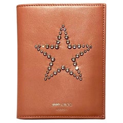 Jimmy Choo Pink Nappa Leather 'Analya' Star Passport Holder