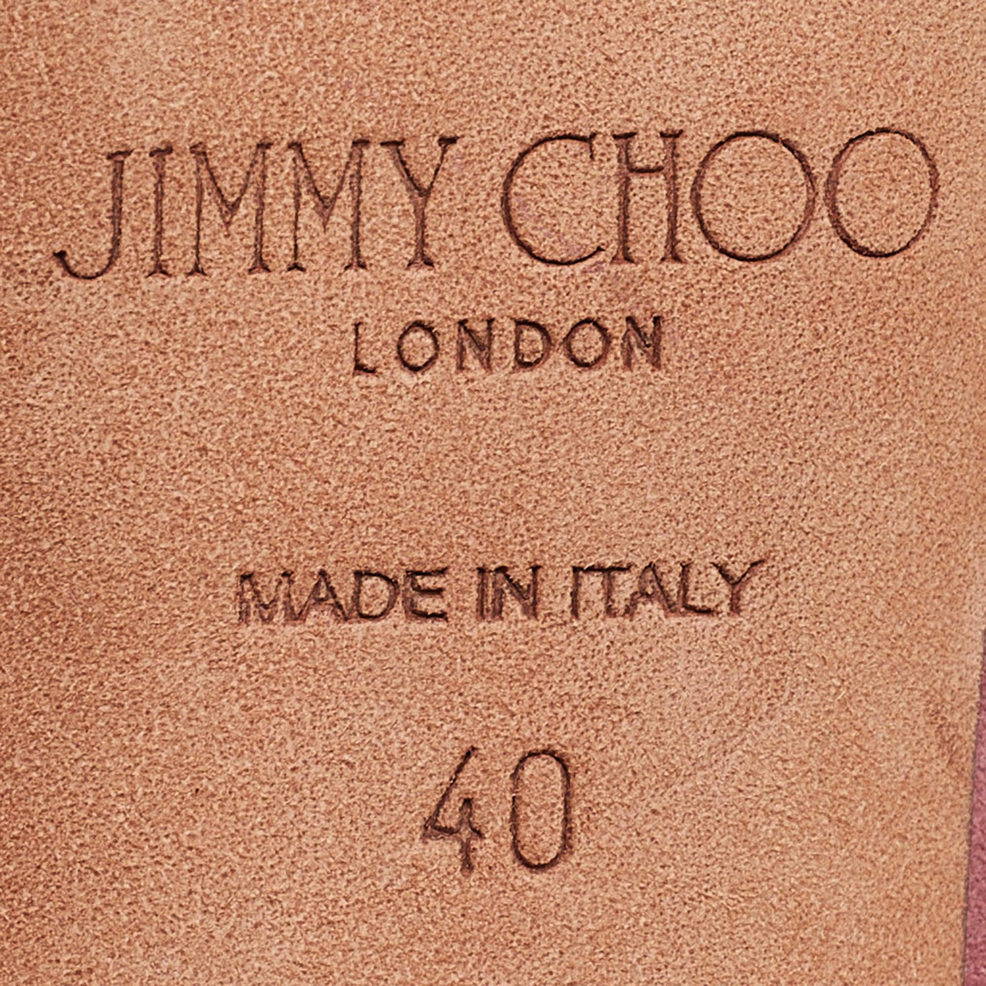 Jimmy Choo Pink Suede Romy Pumps Size 40 4