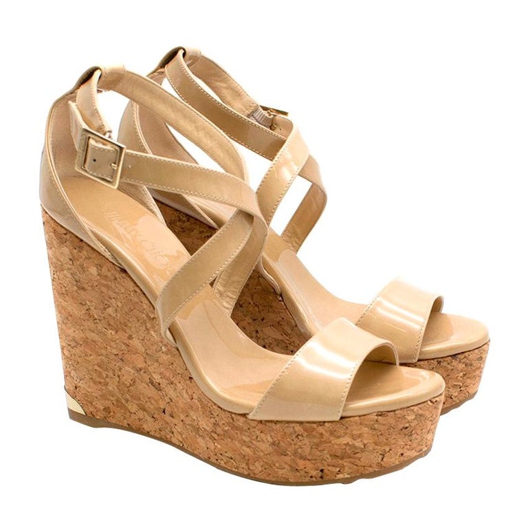 jimmy choo cork wedge