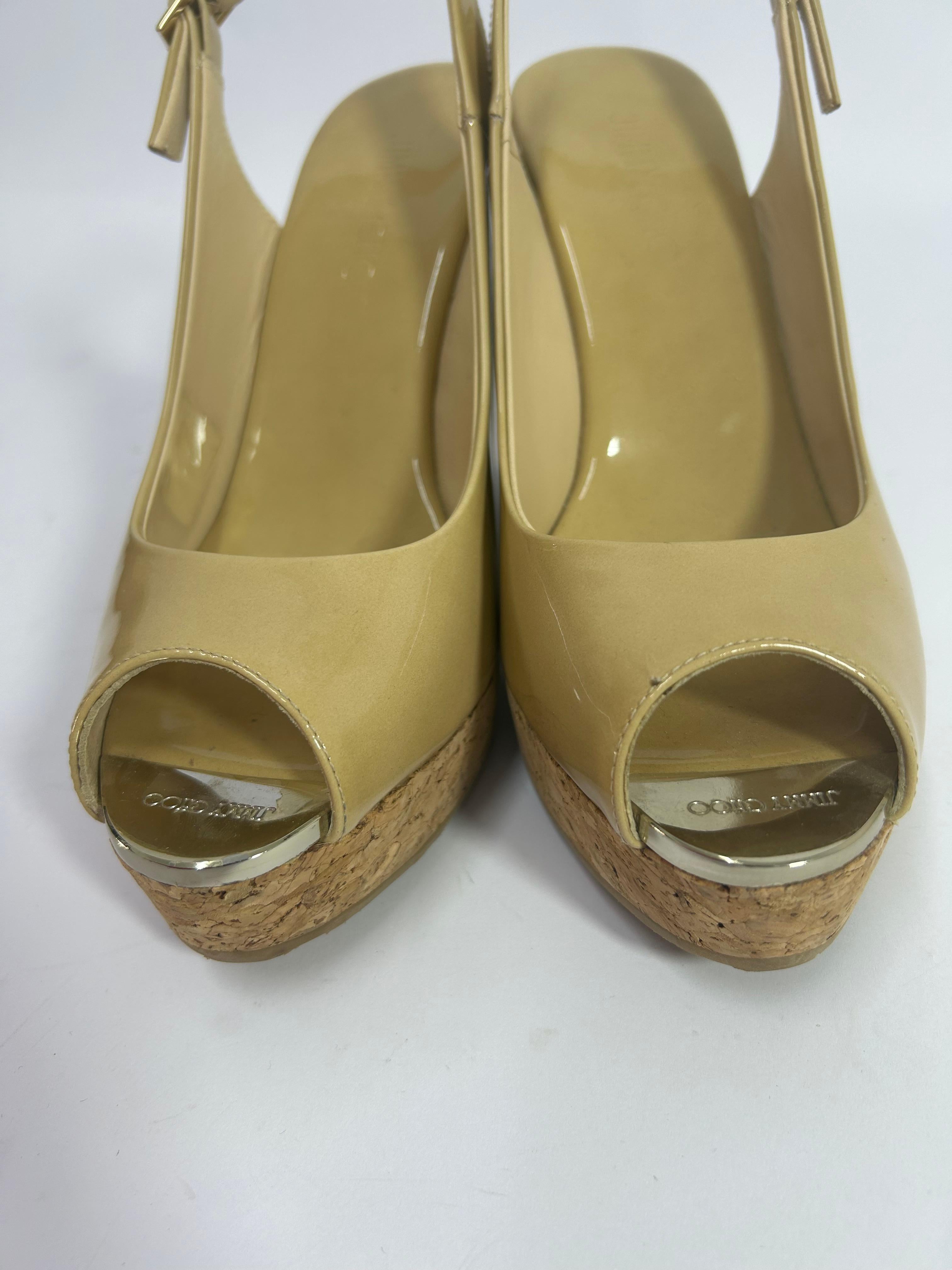 Jimmy Choo Prova Wedge Sandals Size EU 38 7