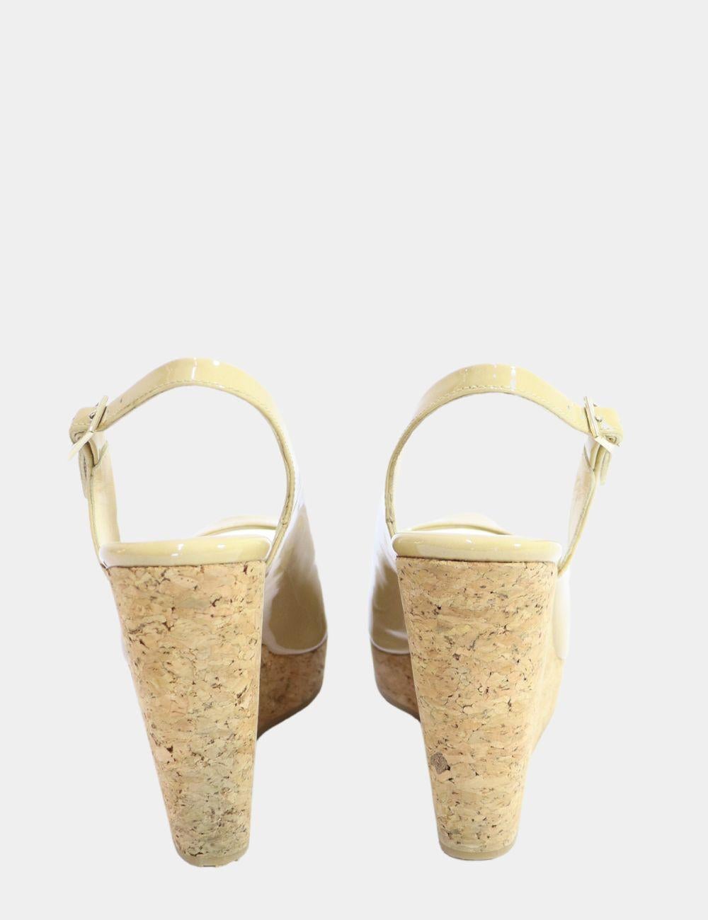 Women's Jimmy Choo Prova Wedge Sandals Size EU 38