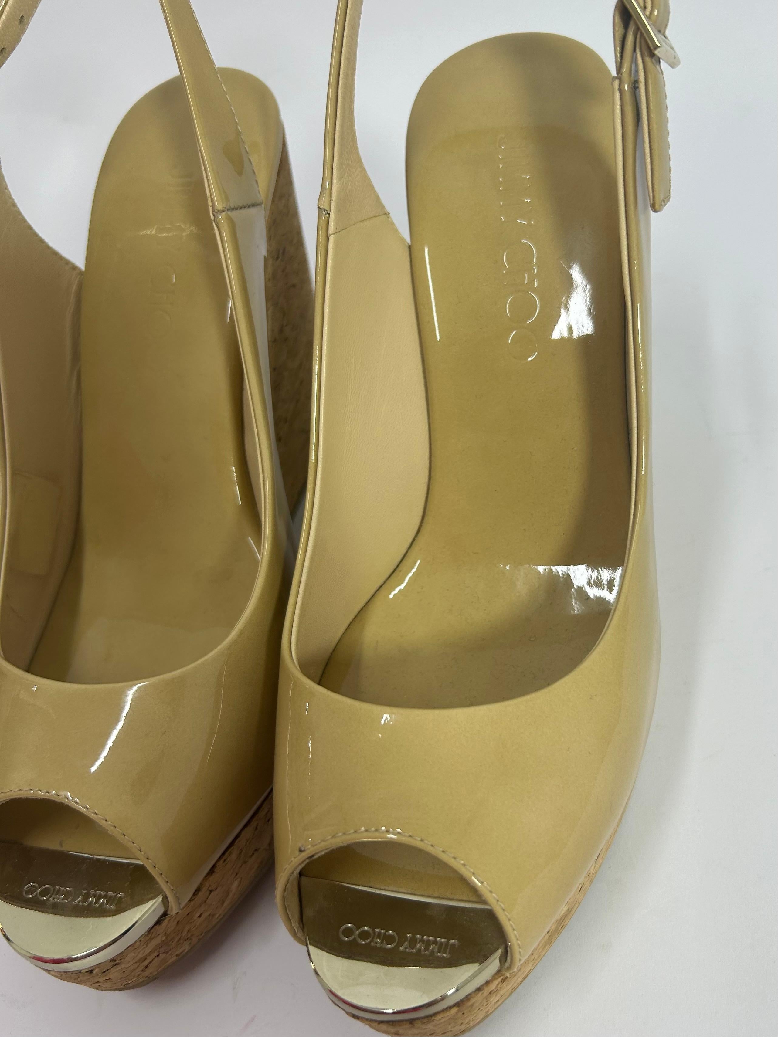 Jimmy Choo Prova Wedge Sandals Size EU 38 1