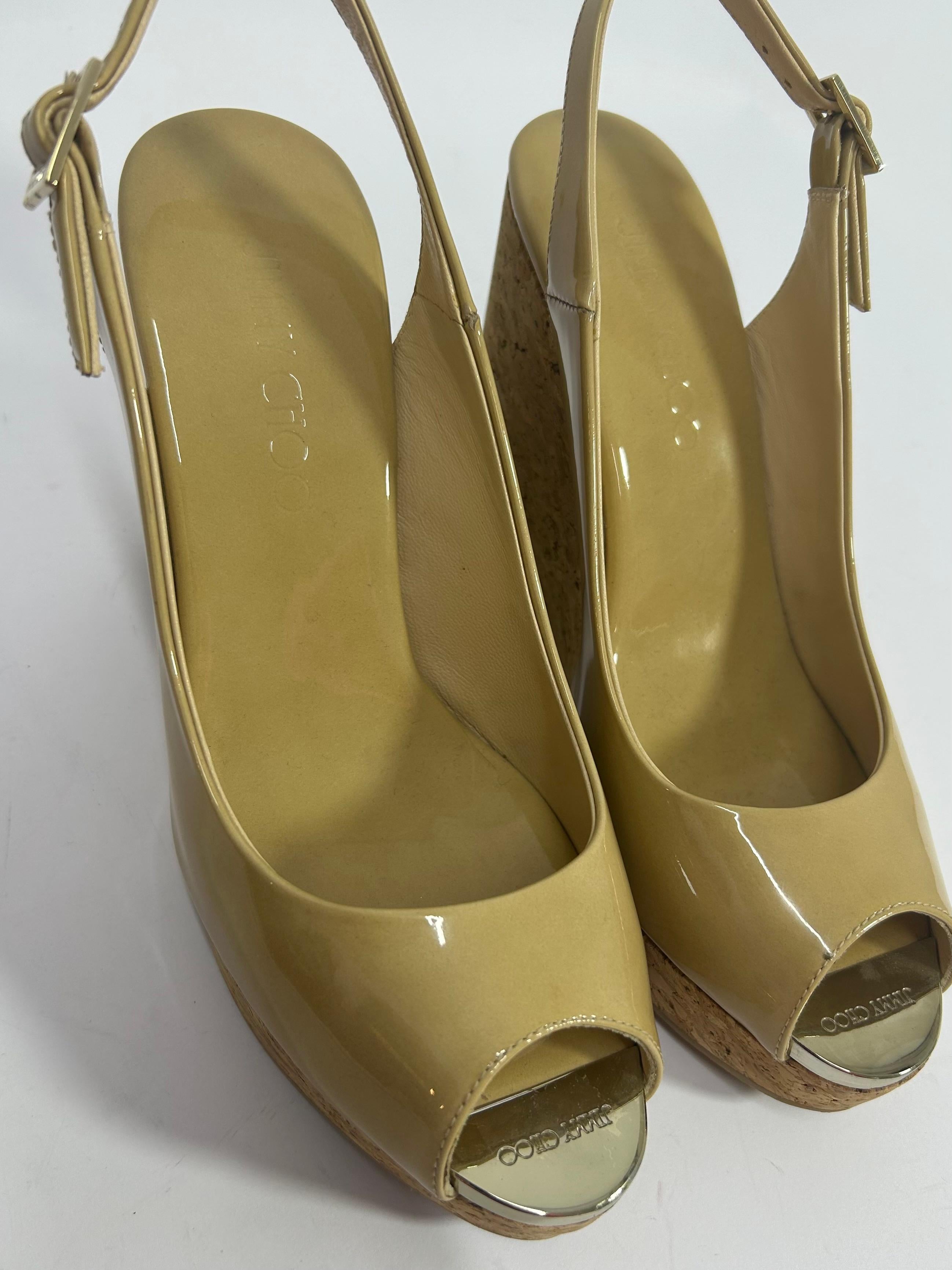 Jimmy Choo Prova Wedge Sandals Size EU 38 2