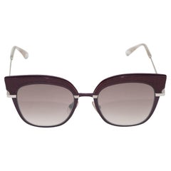 Jimmy Choo Lila glitzernde Cat-Eye-Sonnenbrille