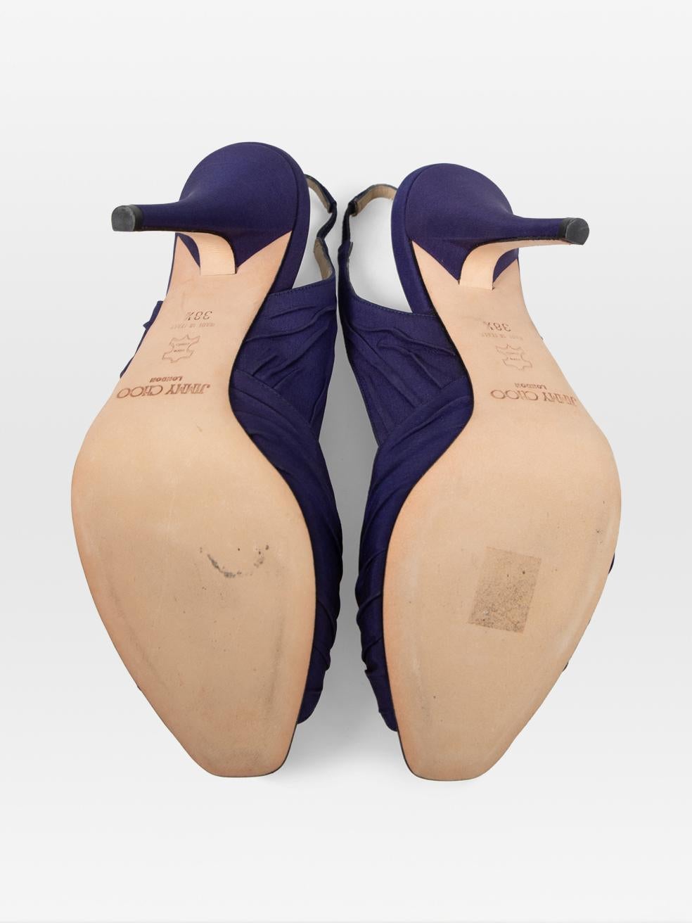 Jimmy Choo, tacchi di cristallo viola, misura IT 38,5 In condizioni ottime in vendita a London, GB