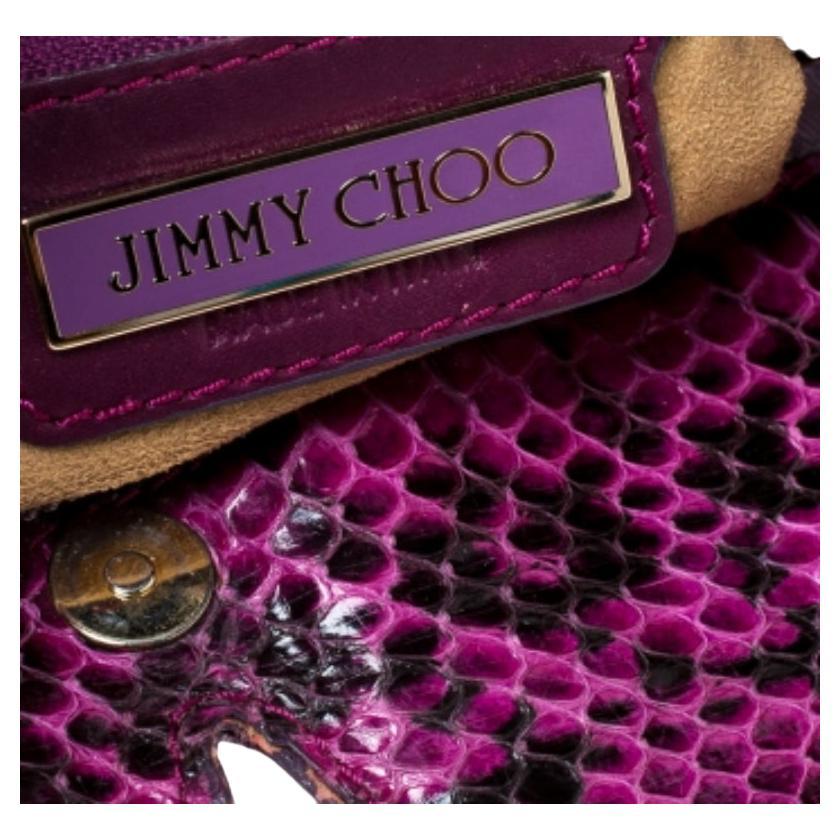 This Alex bag from Jimmy Choo makes a striking addition to any latest day edit. Crafted from suede and leather the bag is enhanced with gold-tone hardware and will last you season after season. The lined interior of the bag offers ample room for all