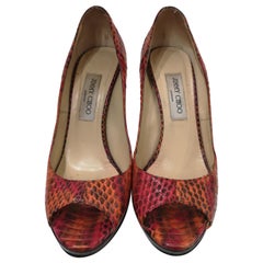 Jimmy Choo - Sandales multicolores Decollete en python