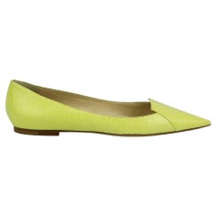 Jimmy Choo Python Pointed Toe Ballerina Flats EU 38.5 UK 5.5 US 8.5