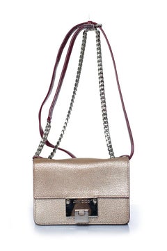 Jimmy Choo, Rebel crossbody rose leather bag