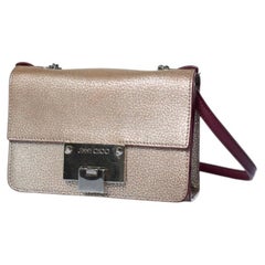 Jimmy Choo, Rebel crossbody rose leather bag