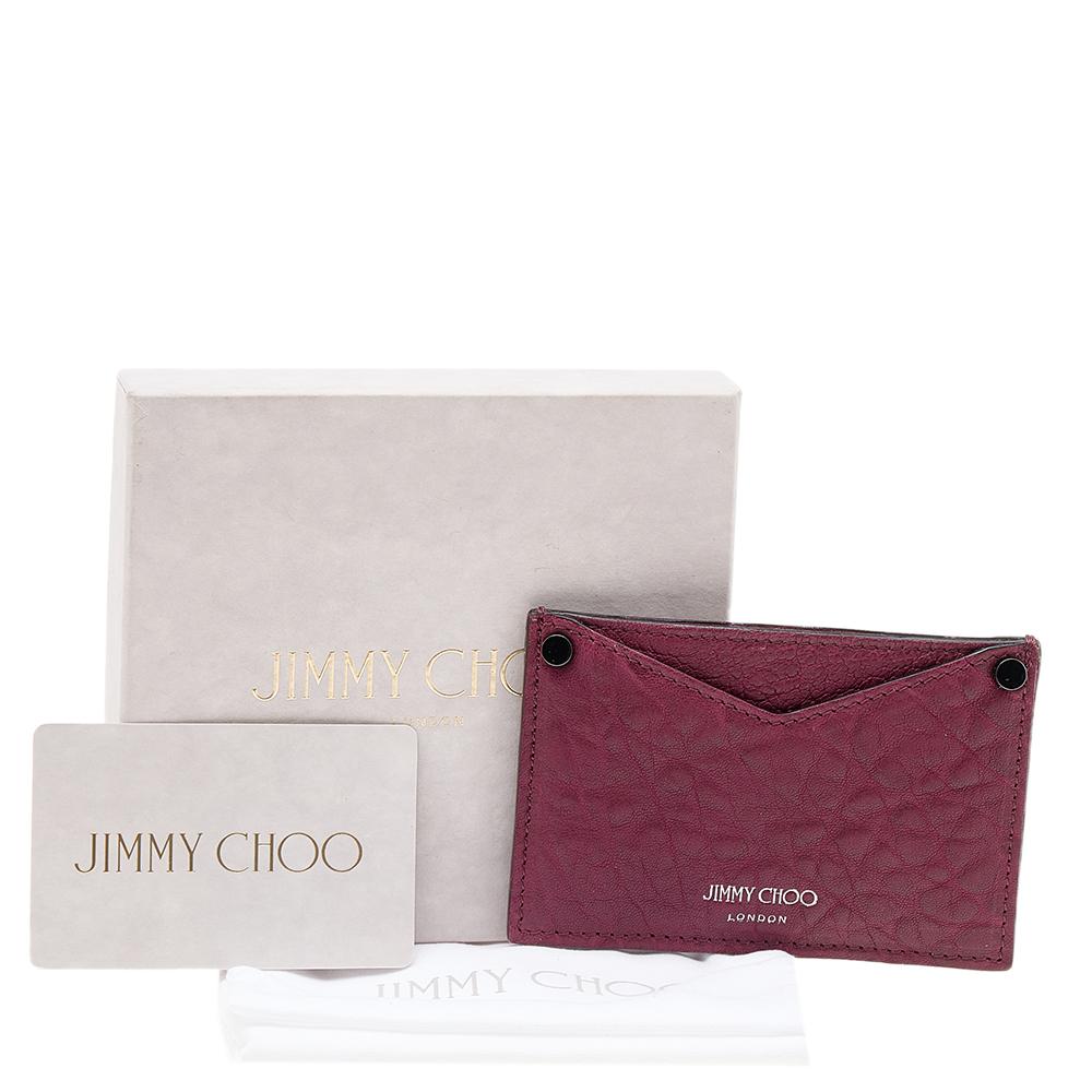 Jimmy Choo Red Leather Card Holder 3