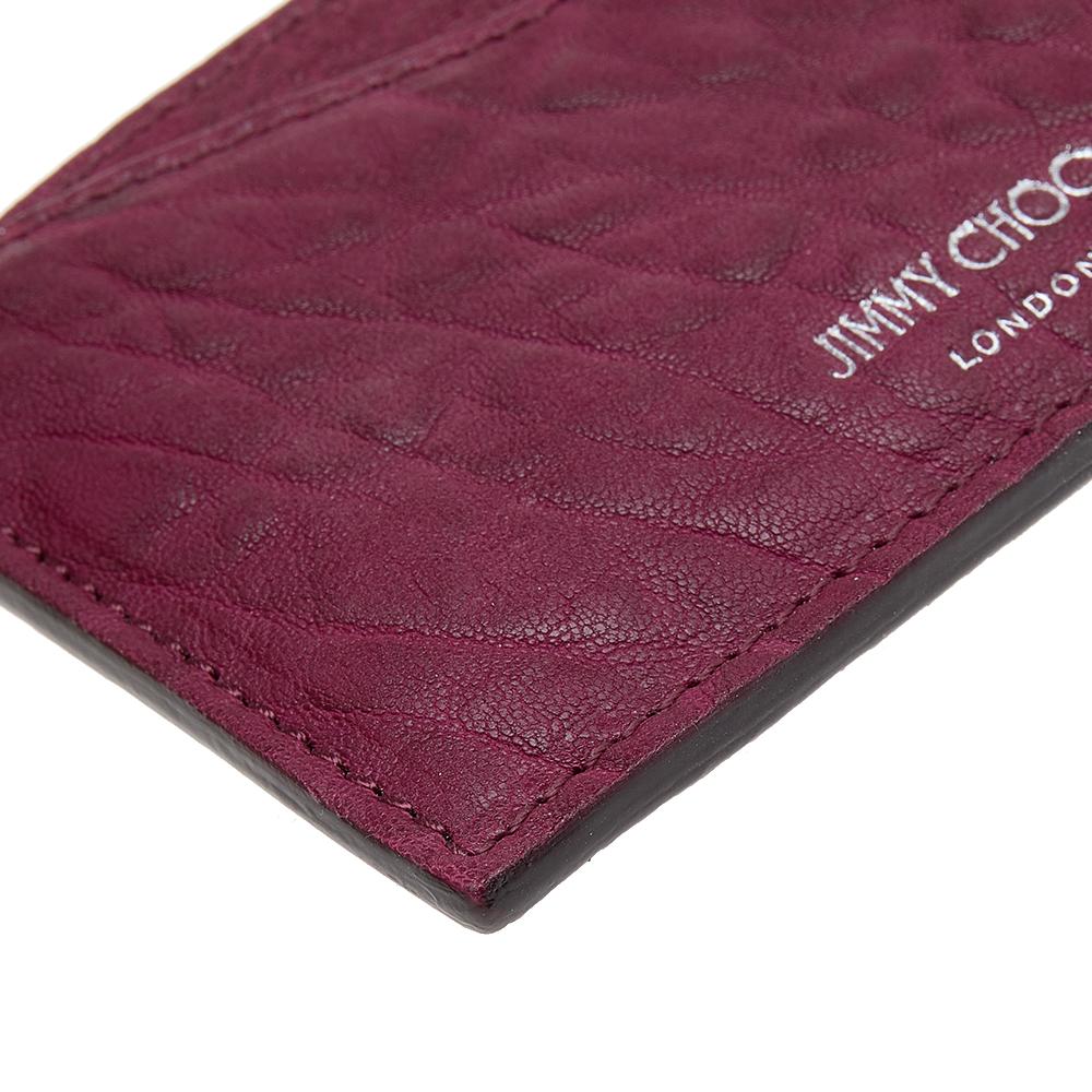 Jimmy Choo Red Leather Card Holder 1