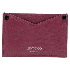 Jimmy Choo Red Leather Card Holder