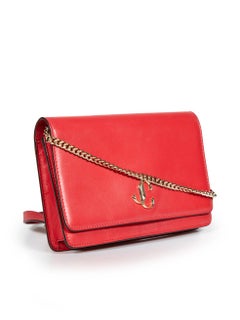 Jimmy Choo Red Leather Palace Bag