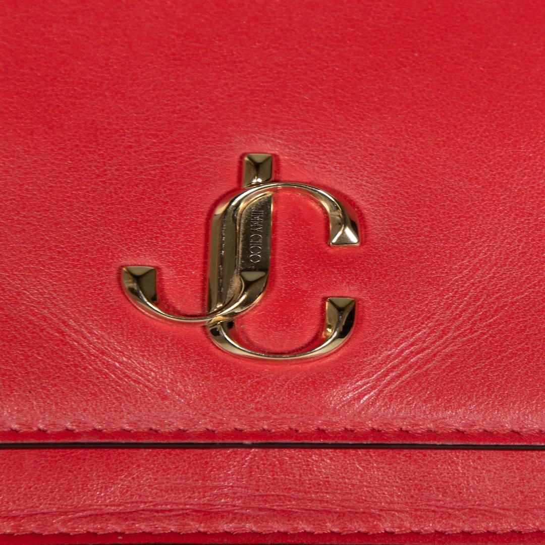 Jimmy Choo Red Leather Palace Bag 1