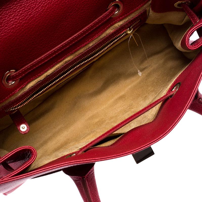 Jimmy Choo Red Leather Rosalie Satchel 5