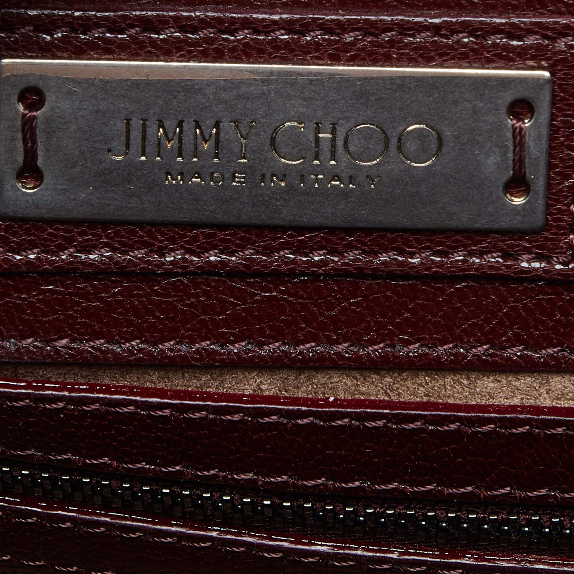 Jimmy Choo Red Leather Rosalie Tote 3