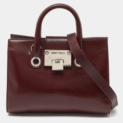 Jimmy Choo Red Leather Rosalie Tote