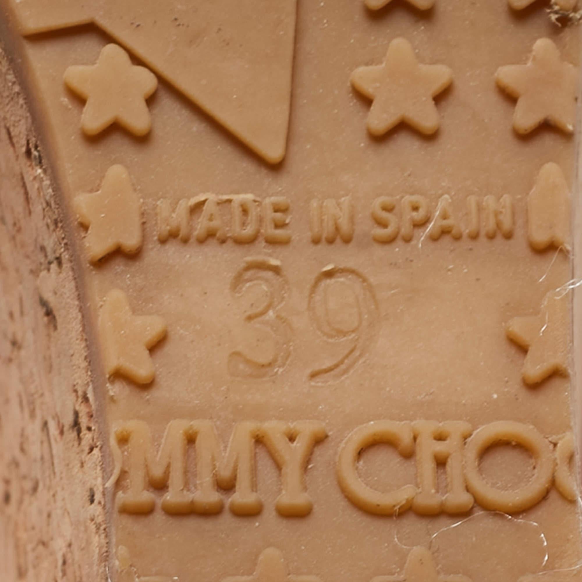 Women's Jimmy Choo Red Patent Leather Prova Wedge Sandals Size 39