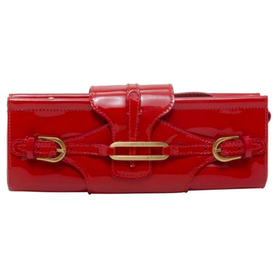 Jimmy Choo Red Patent Tulita Clutch