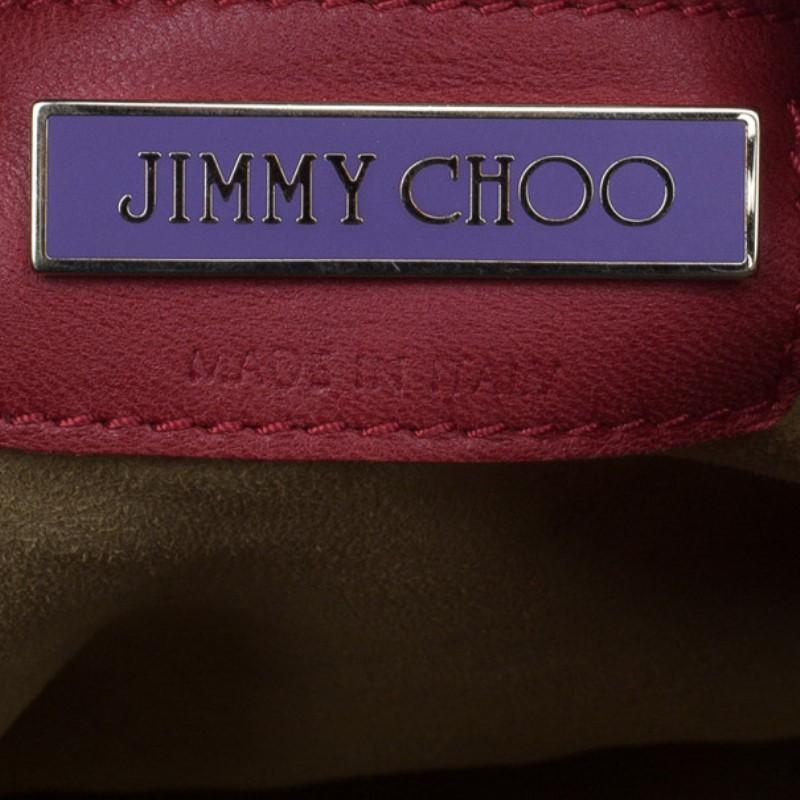 Jimmy Choo Red Suede Ramona Hobo 3