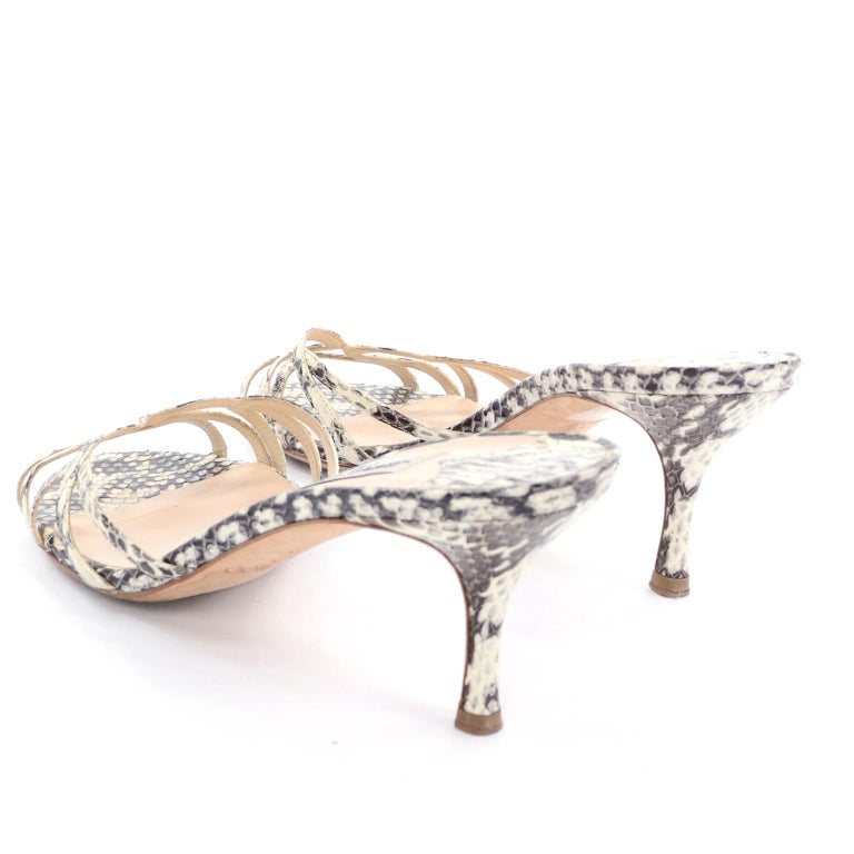 Jimmy Choo Shoes Snakeskin Sandals With 3