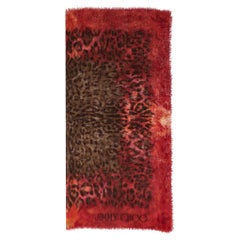 Used Jimmy Choo Silk & Cashmere Blend Leopard Print Scarf