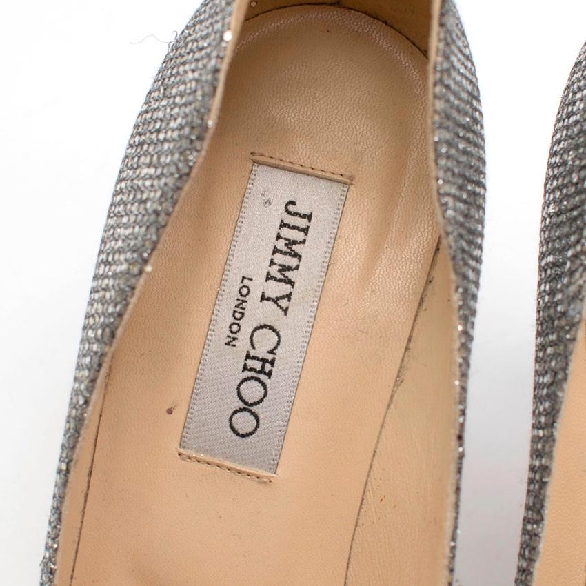 jimmy choo silver pumps