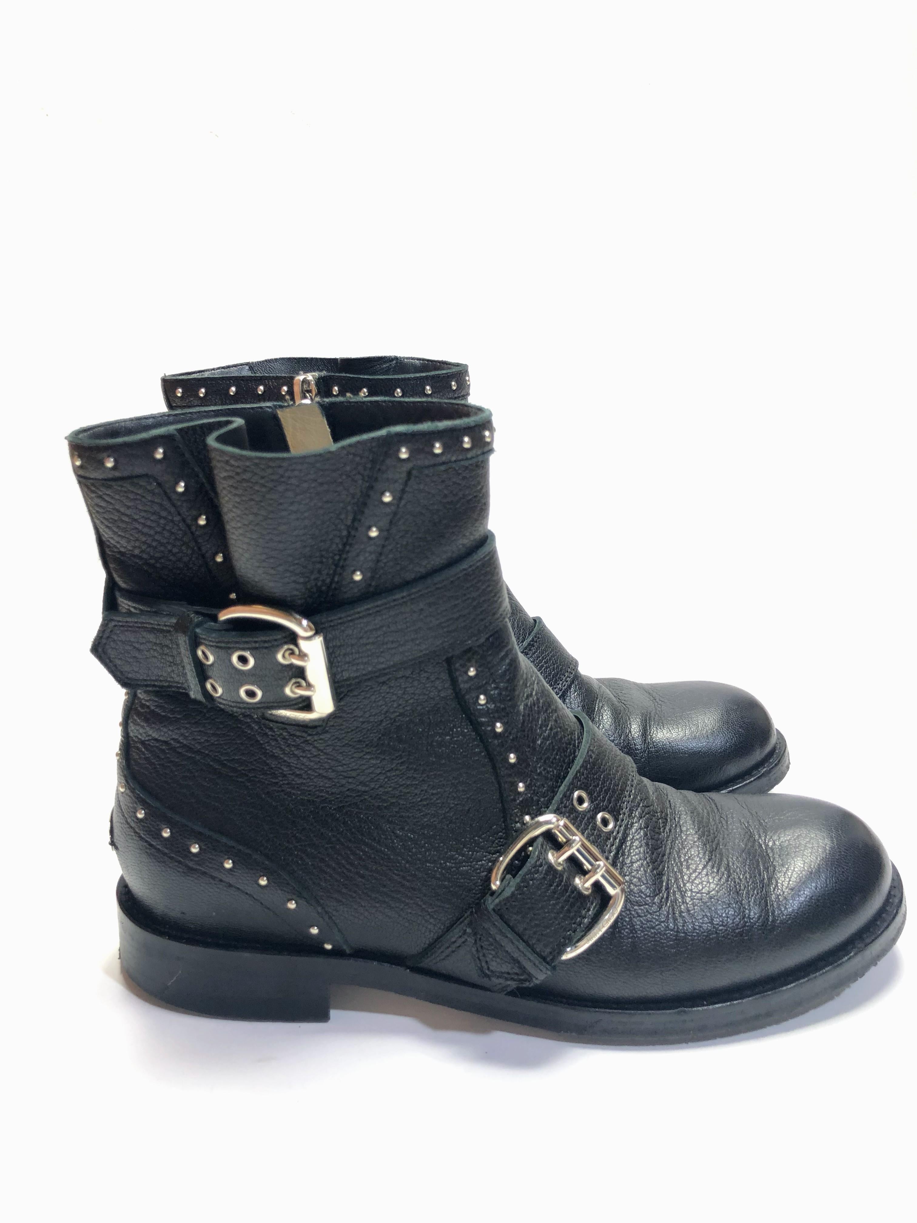 Women's or Men's Jimmy Choo Silver Studded Ankle Boots