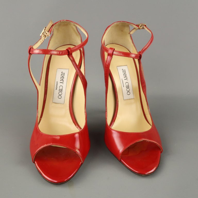 jimmy choo red patent