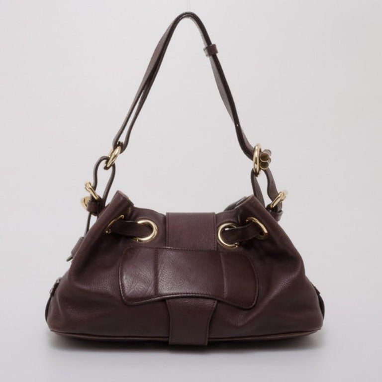Jimmy Choo Small Brown Leather Ramona For Sale at 1stDibs