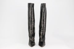 Jimmy Choo Snakeskin Knee High Boots EU 39 UK 6 US 9