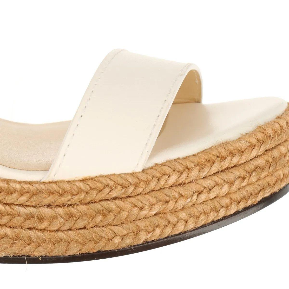 Jimmy Choo - Sandalo con zeppa e cinturino - Avorio in vendita 9