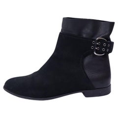 Jimmy Choo Stiefeletten aus Wildleder und Leder Größe EU 37