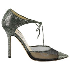 Jimmy Choo Suede And Mesh Pumps EU 38 UK 5 US 8