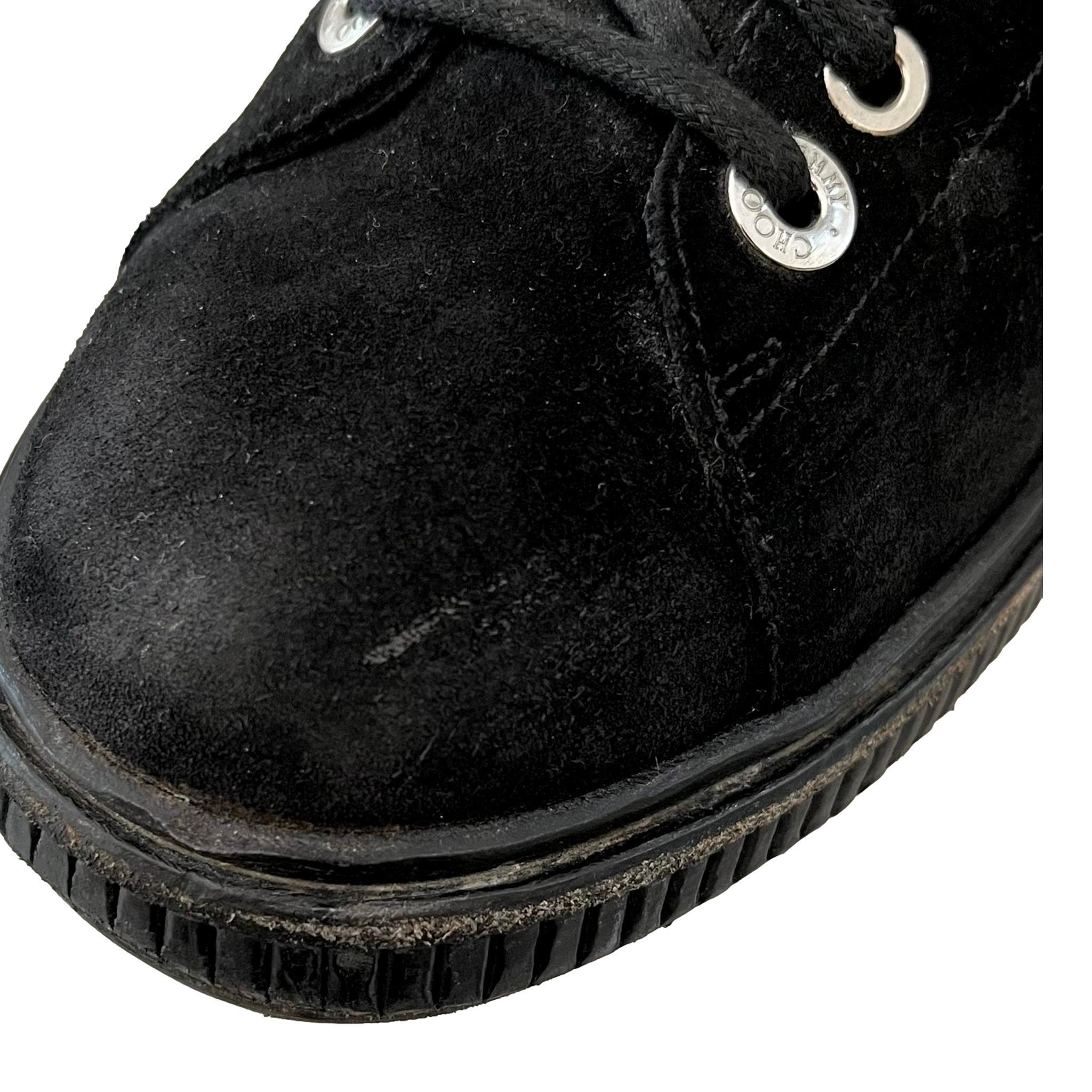 Jimmy Choo - Bottes et baskets en daim en vente 2