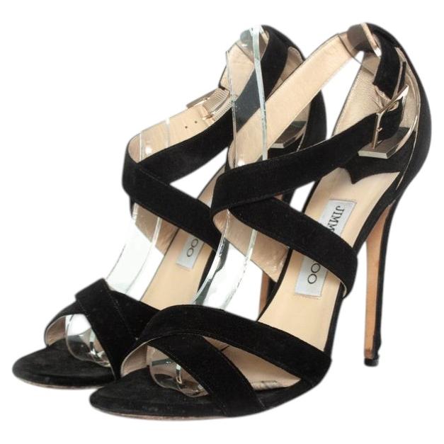 Jimmy Choo, Riemchensandalen aus Wildleder
