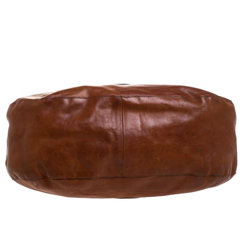 Brown Jimmy Choo Tan Leather Ruby Hobo